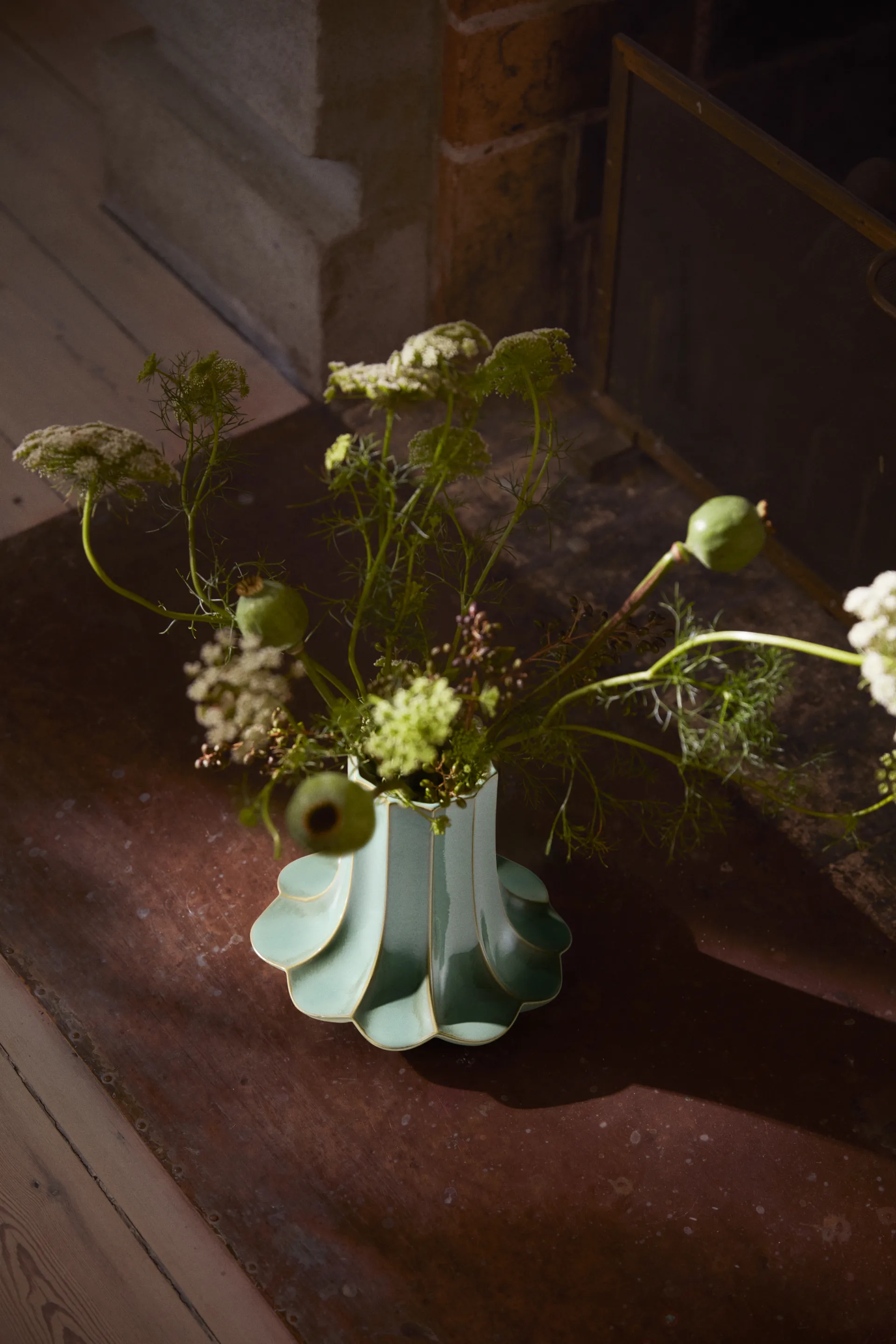 Vaso Cantarell, Verde, 20,5 cm Kähler