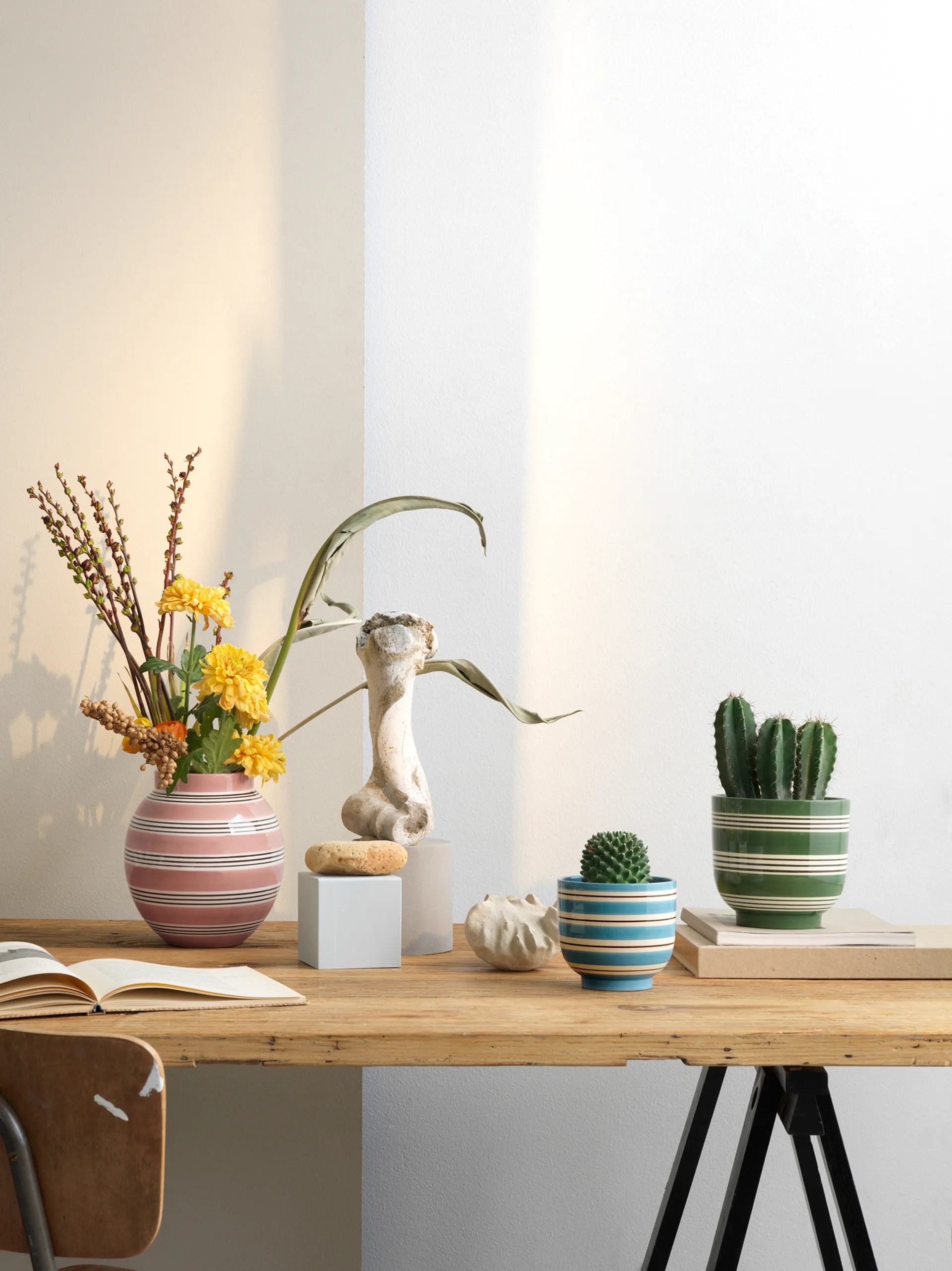 Vaso da fiori Omaggio Nuovo Ø 12 cm, Blu medio Kähler