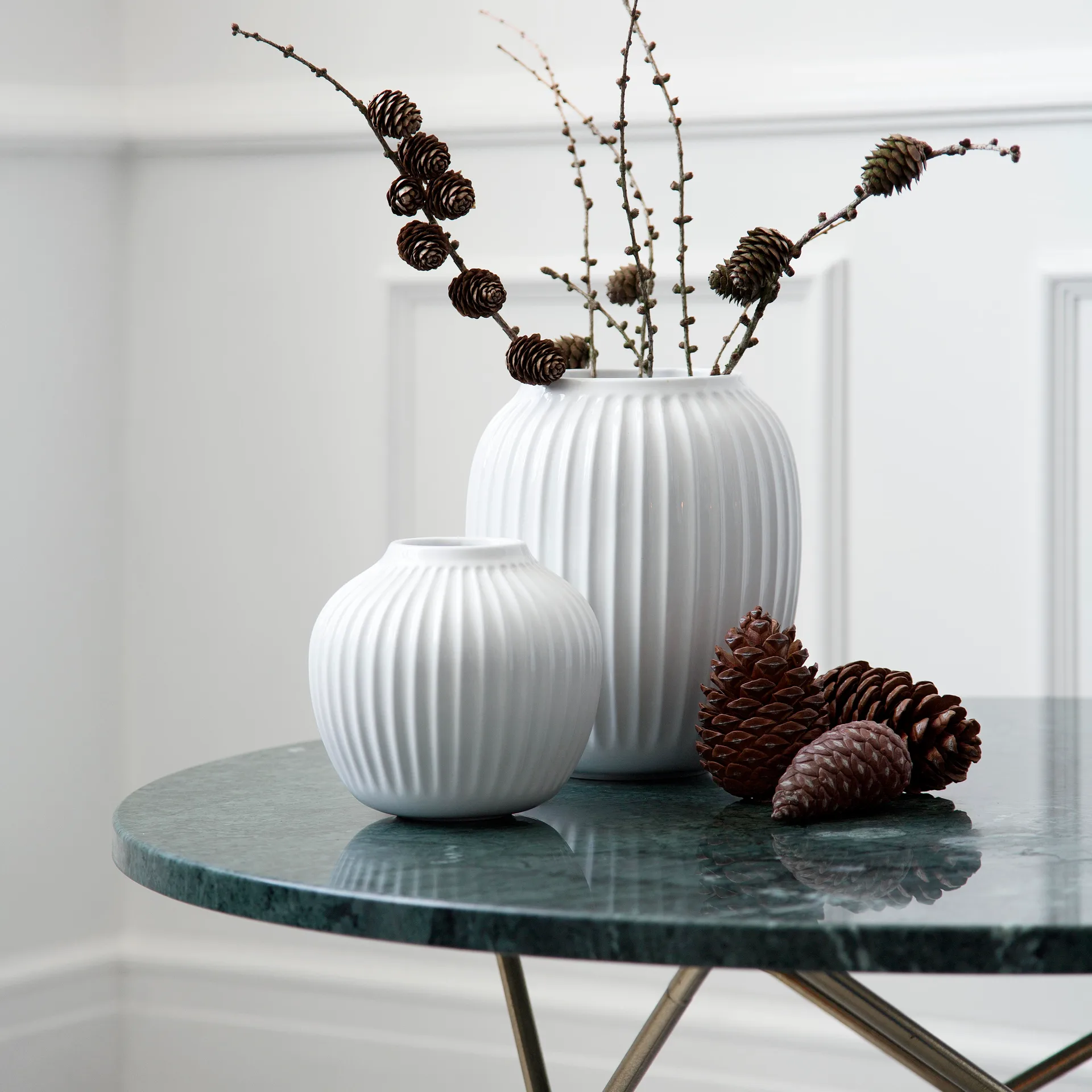 Vaso Hammershøi, Bianco, grande 25,5 cm Kähler
