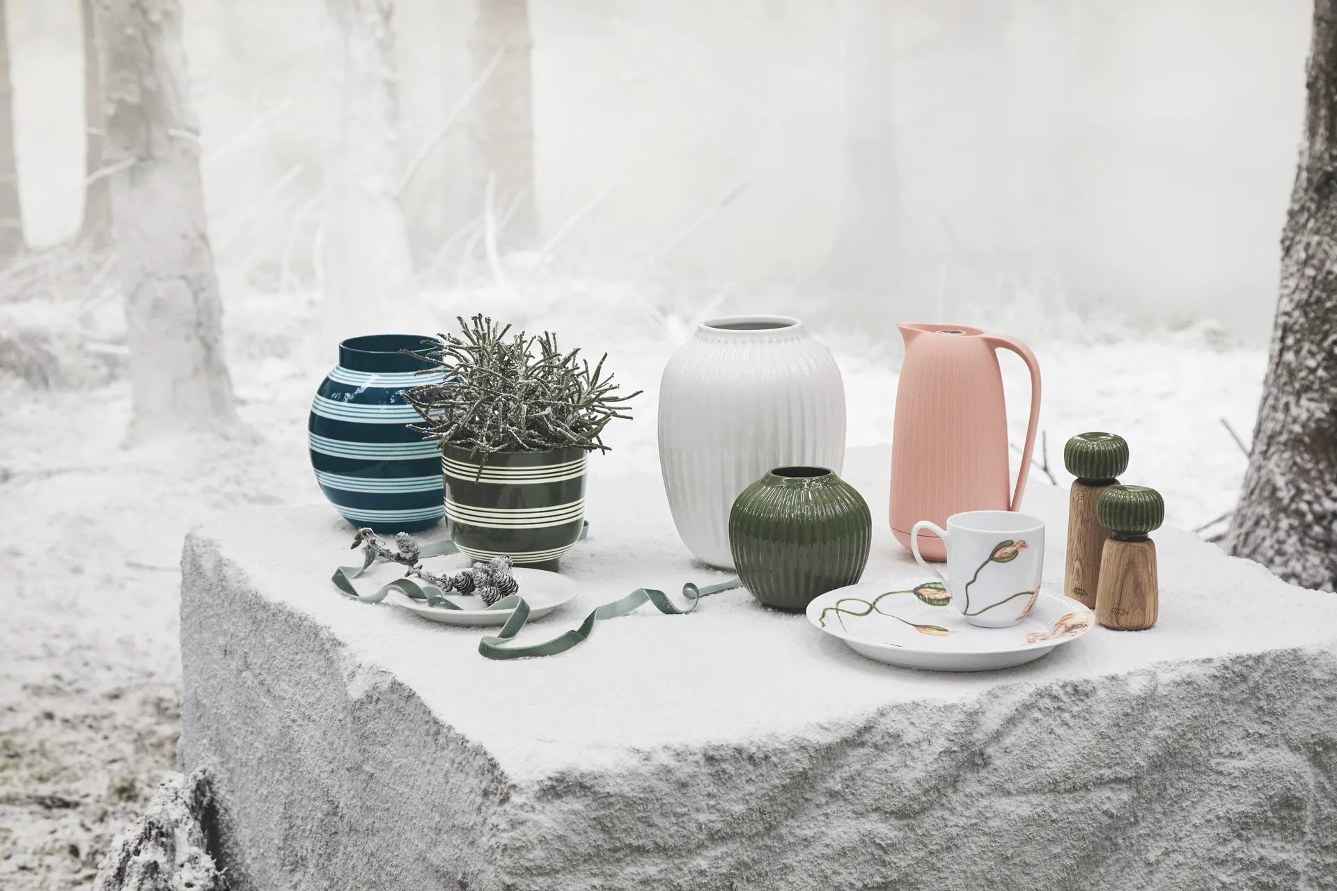 Vaso Hammershøi, Bianco, grande 25,5 cm Kähler