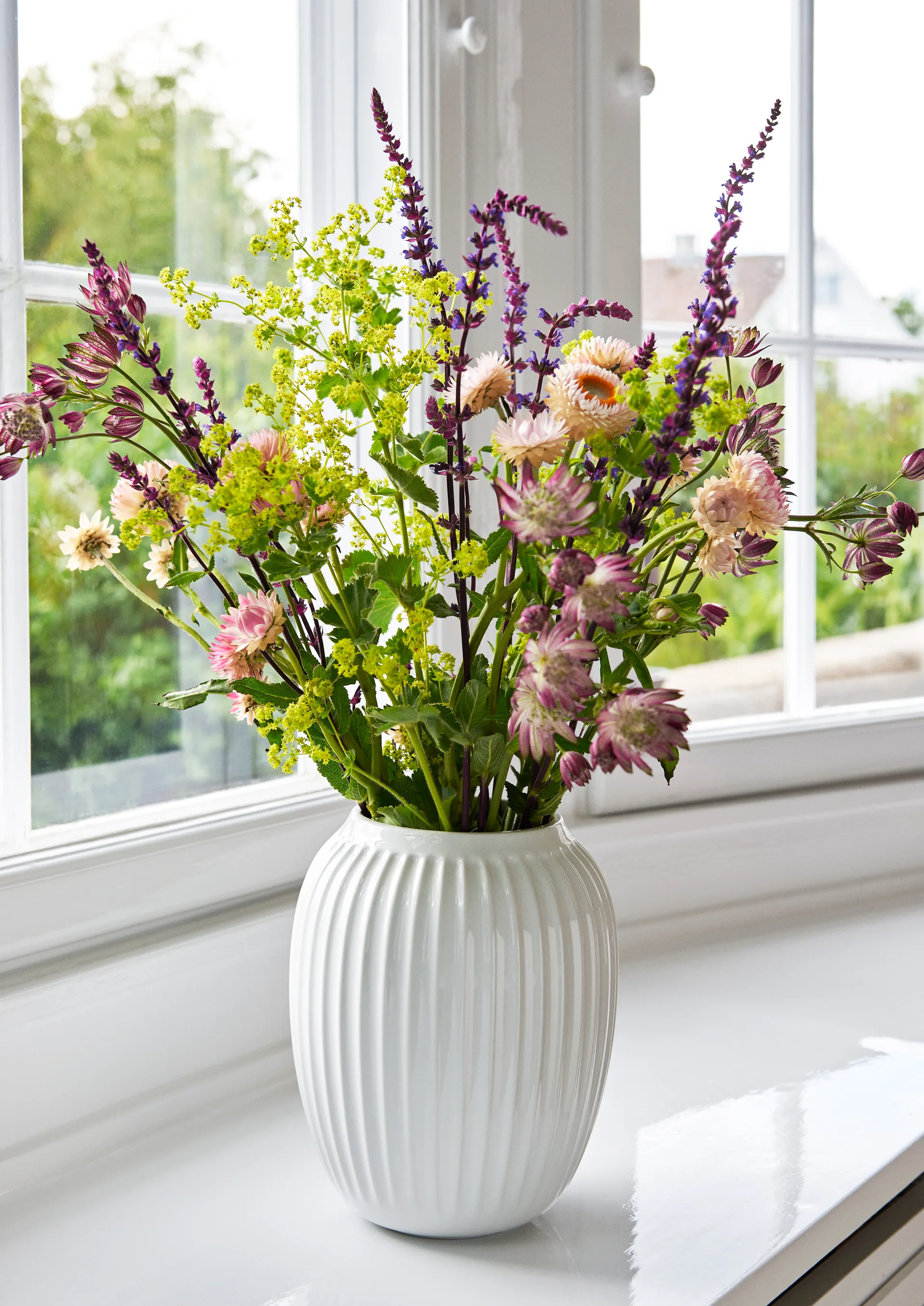Vaso Hammershøi, Bianco, medio 21 cm Kähler
