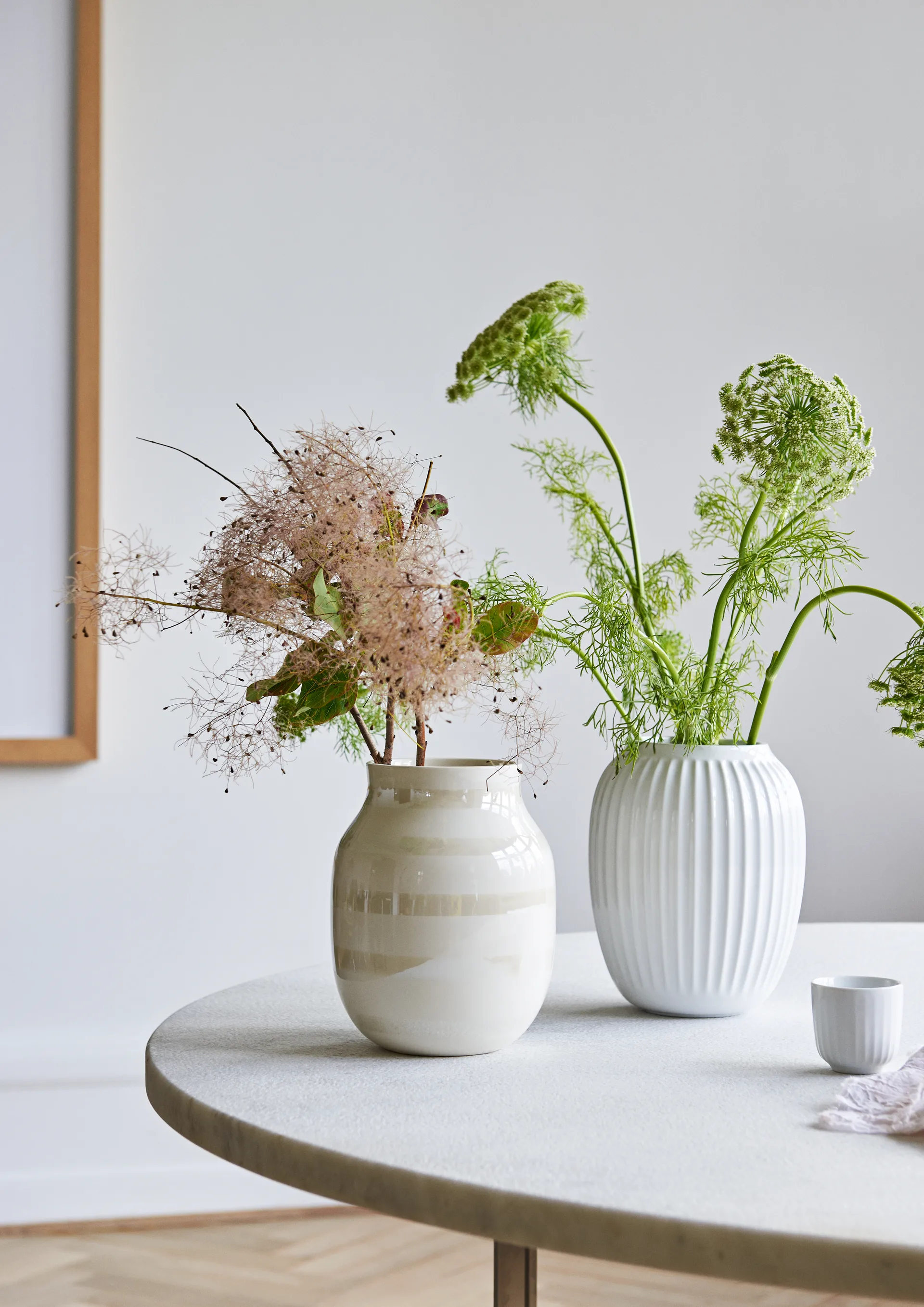 Vaso Hammershøi, Bianco, medio 21 cm Kähler