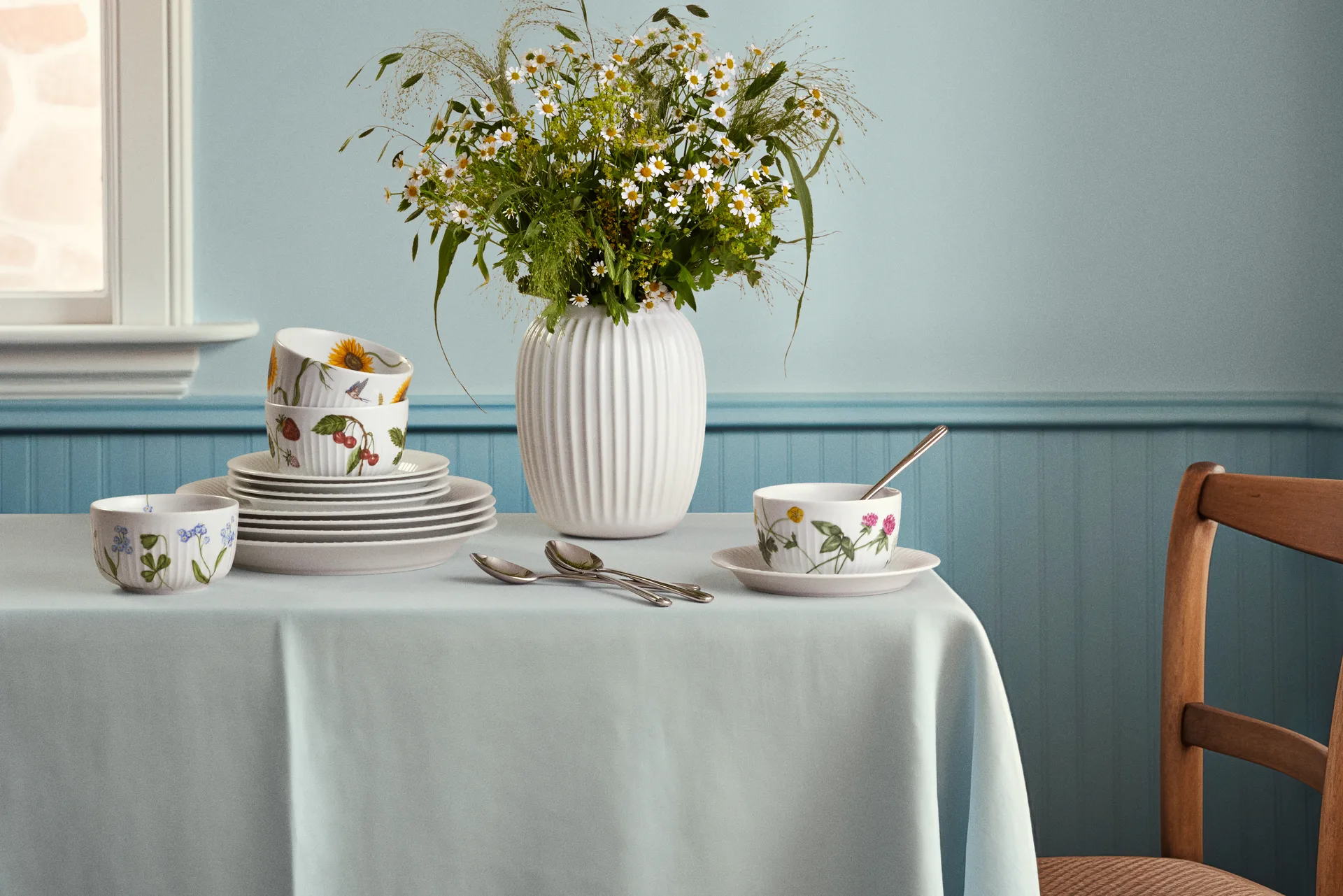 Vaso Hammershøi, Bianco, medio 21 cm Kähler