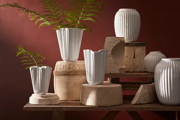 Vaso Hammershøi - Bianco, medio 21 cm - Kähler