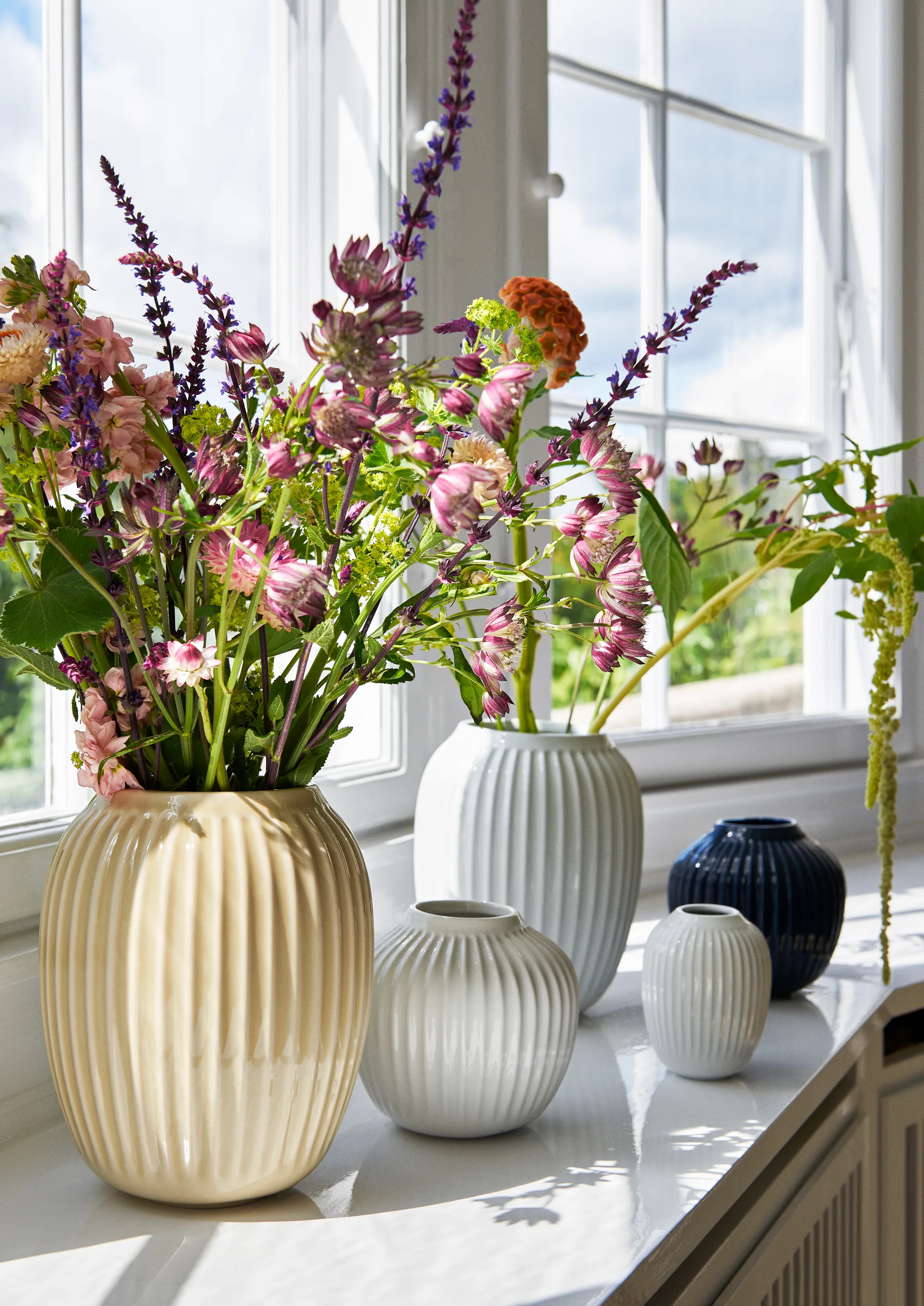 Vaso Hammershøi, Bianco, medio 21 cm Kähler