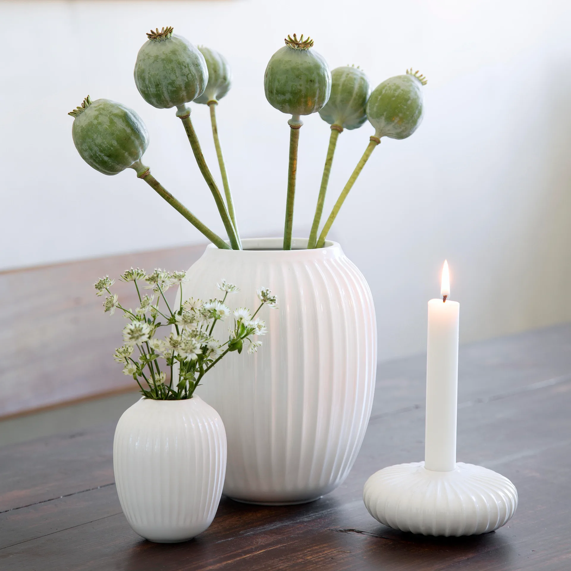 Vaso Hammershøi, Bianco, mini 10 cm Kähler