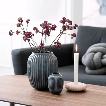 Vaso Hammershøi - Grigio antracite, medio 21 cm - Kähler