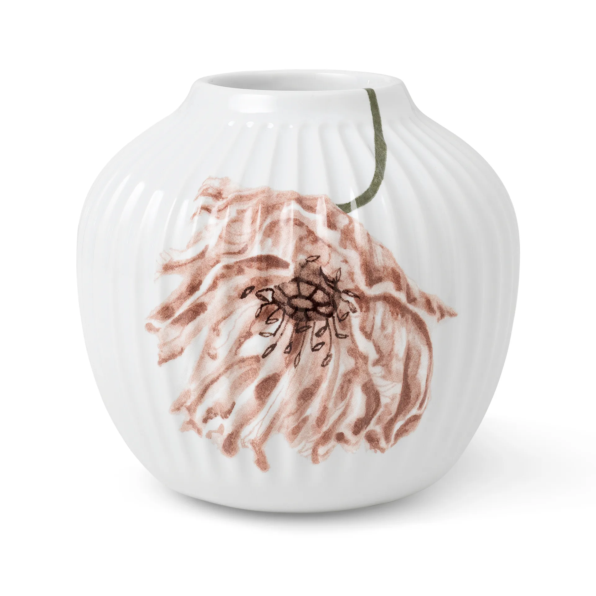 Vaso Hammershøi Poppy 13 cm, bianco Kähler
