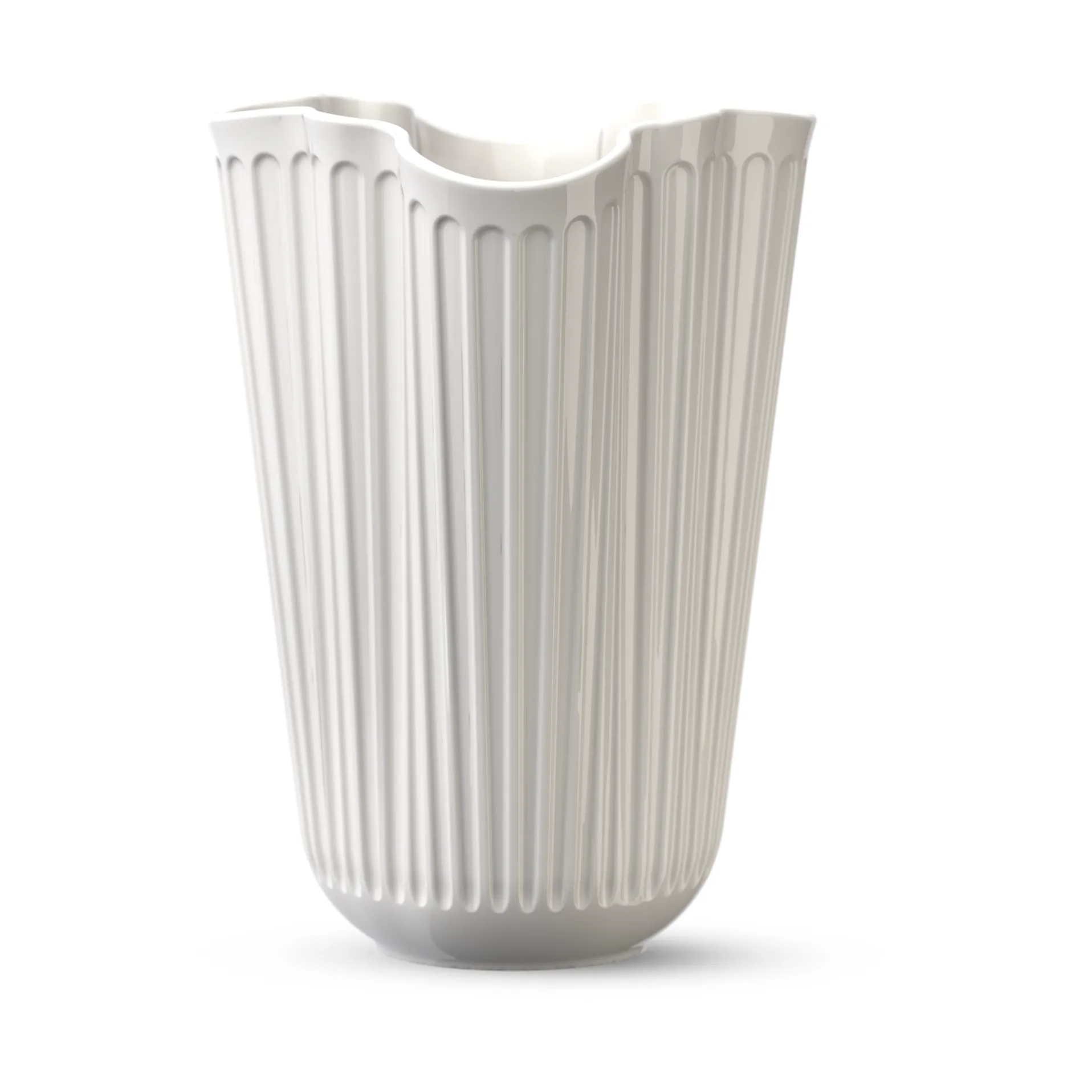 Vaso Hammershøi unfold 16,5 cm, Bianco Kähler
