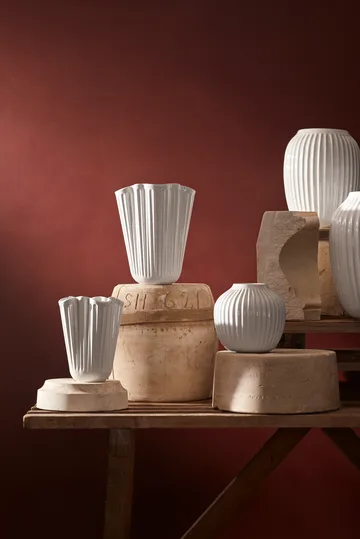 Vaso Hammershøi unfold - Bianco, 16,5 cm - Kähler