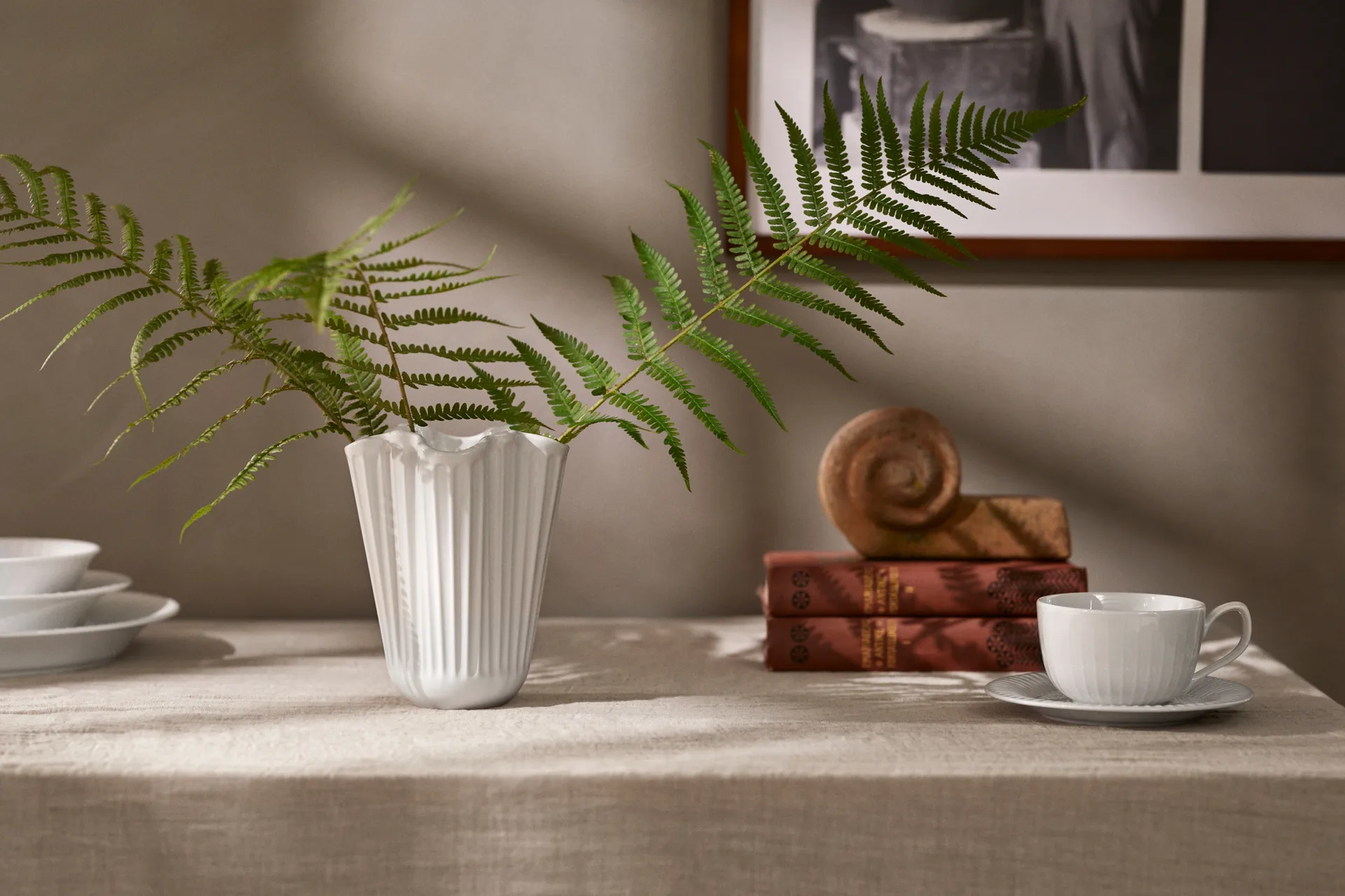 Vaso Hammershøi unfold, Bianco, 16,5 cm Kähler