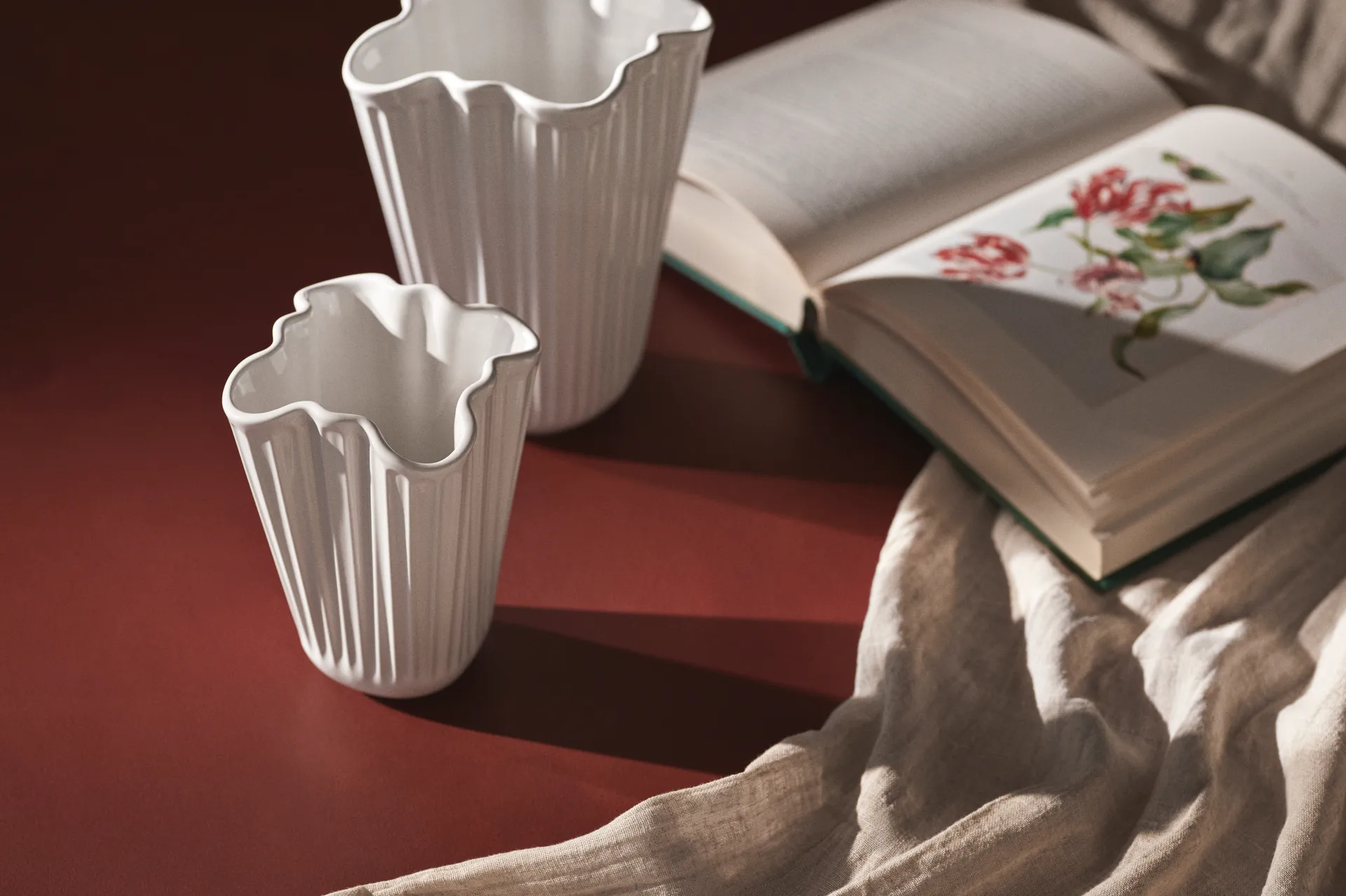 Vaso Hammershøi unfold, Bianco, 16,5 cm Kähler