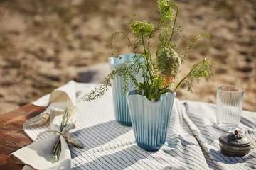 Vaso Hammershøi unfold - Blu, 16,5 cm - Kähler