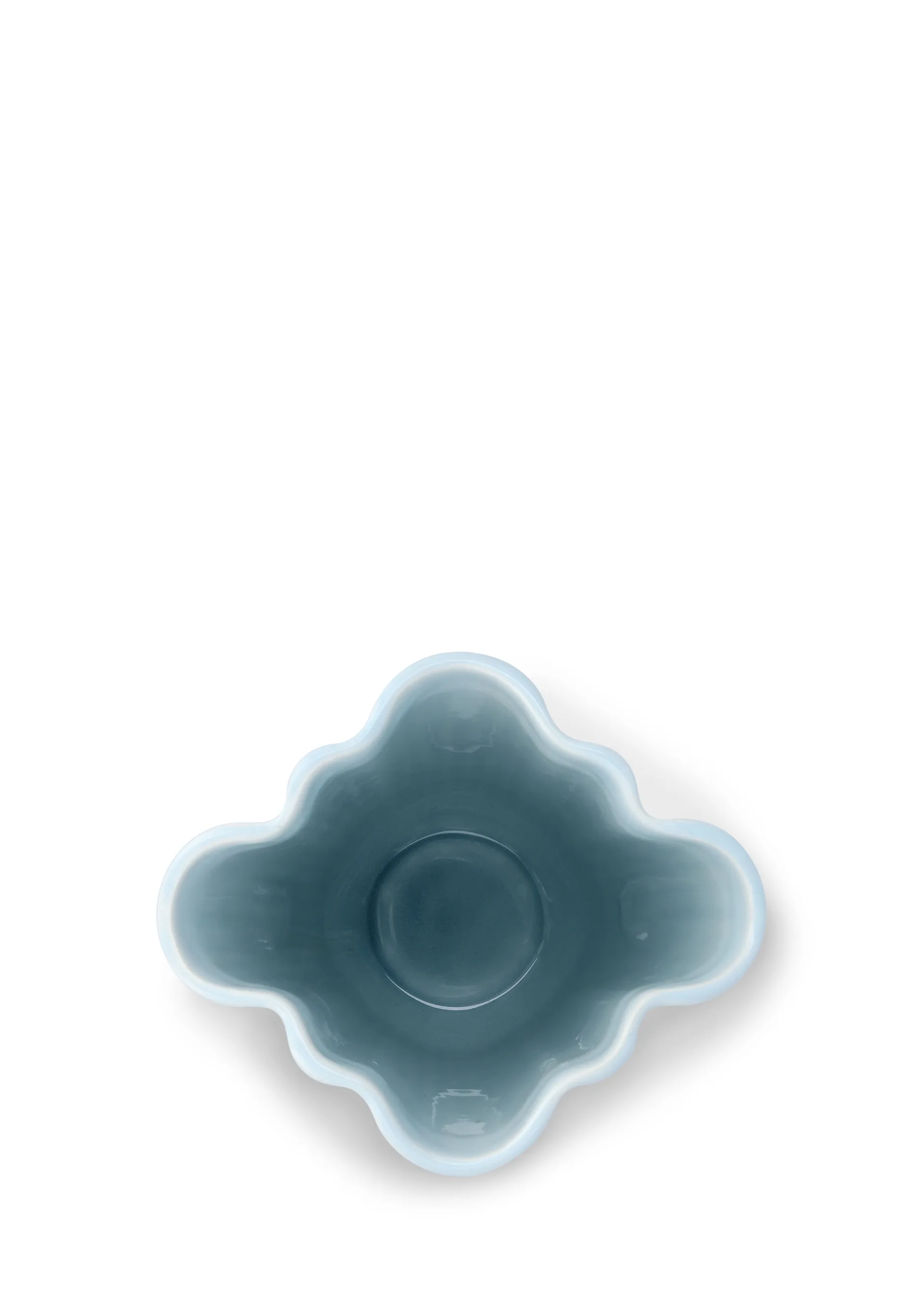 Vaso Hammershøi unfold, Blu, 20,5 cm Kähler