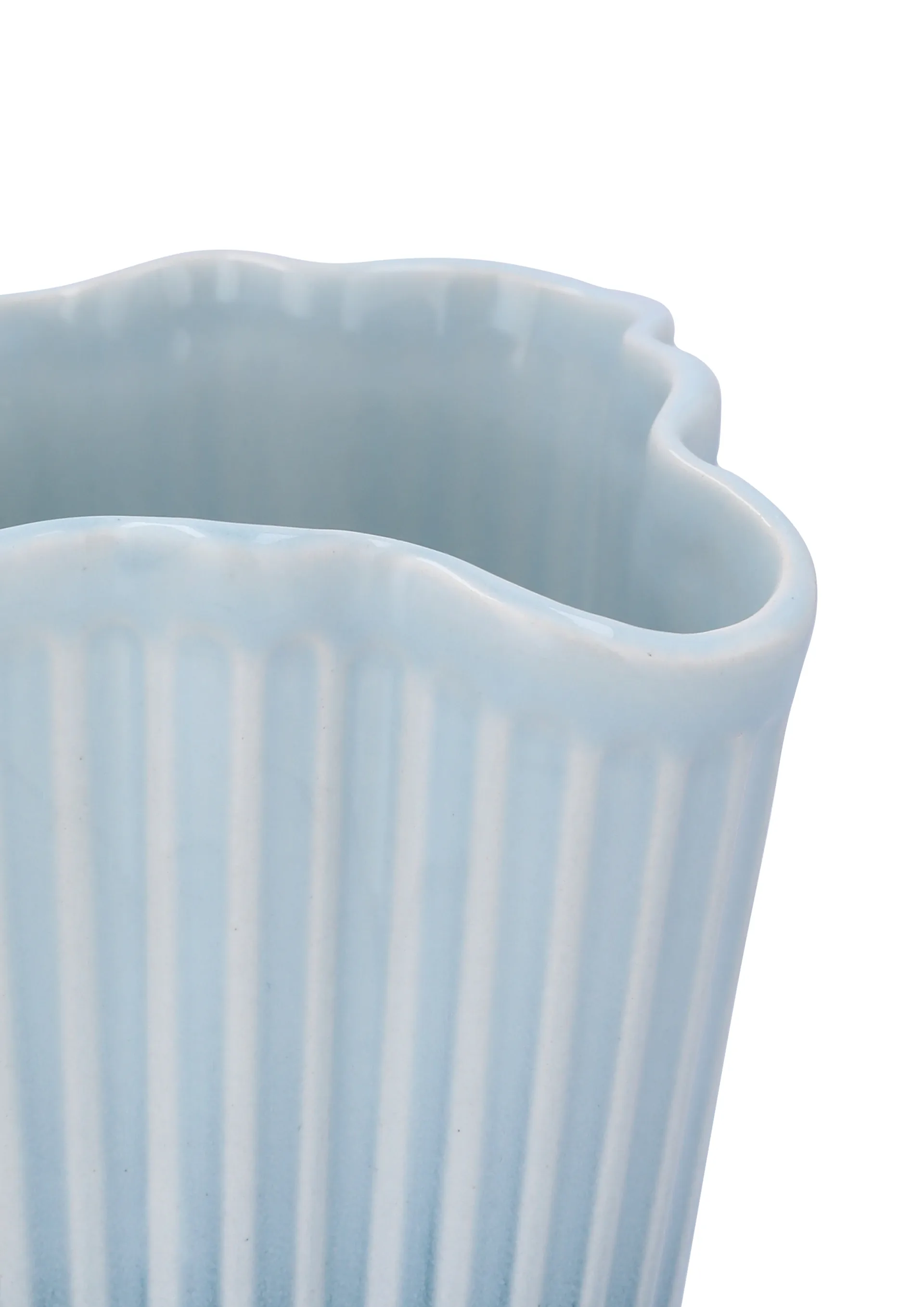 Vaso Hammershøi unfold, Blu, 20,5 cm Kähler