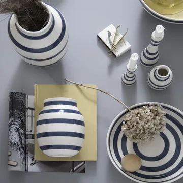 Vaso Omaggio medio - acciaio blu - Kähler