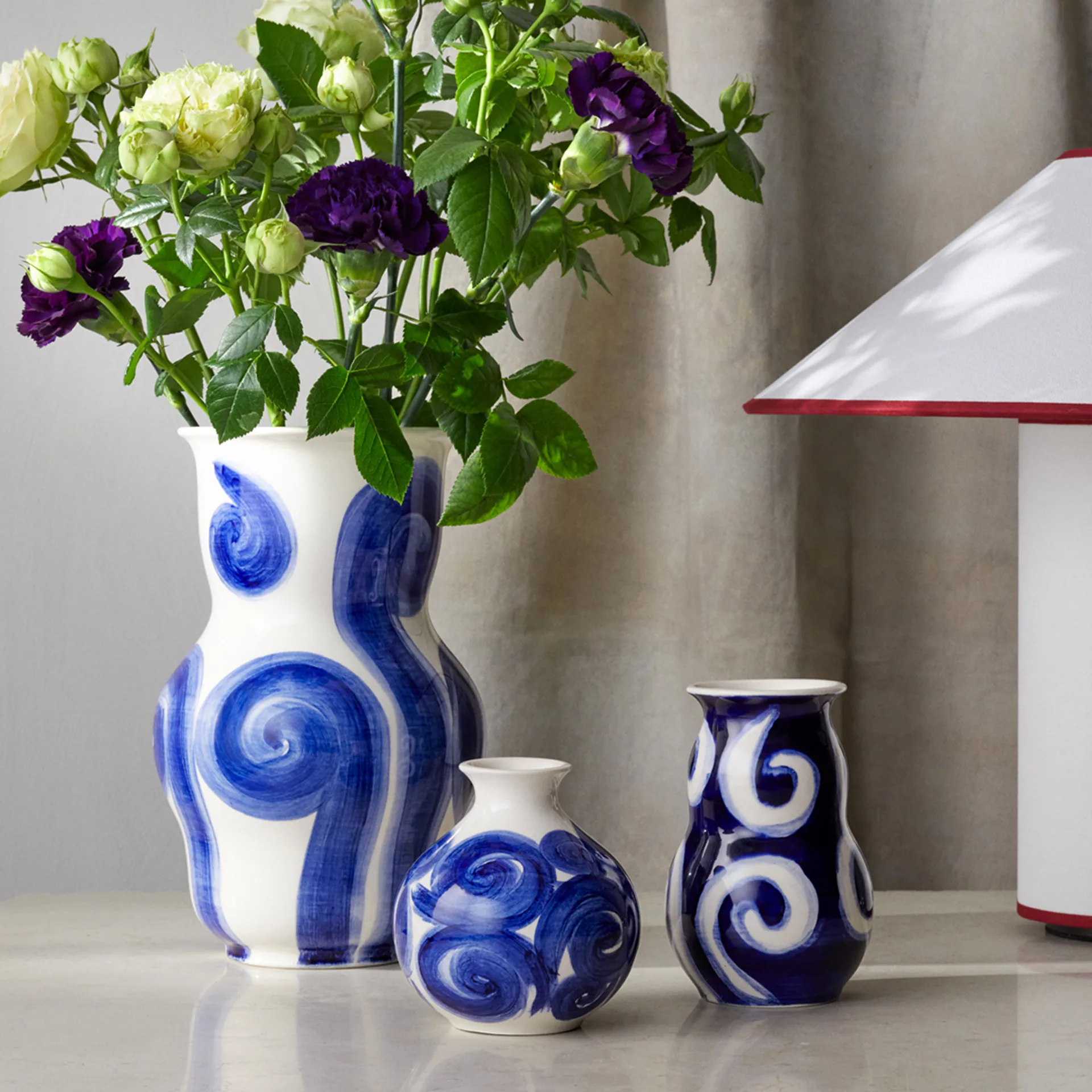 Vaso Tulle, 13 cm, Blu Kähler