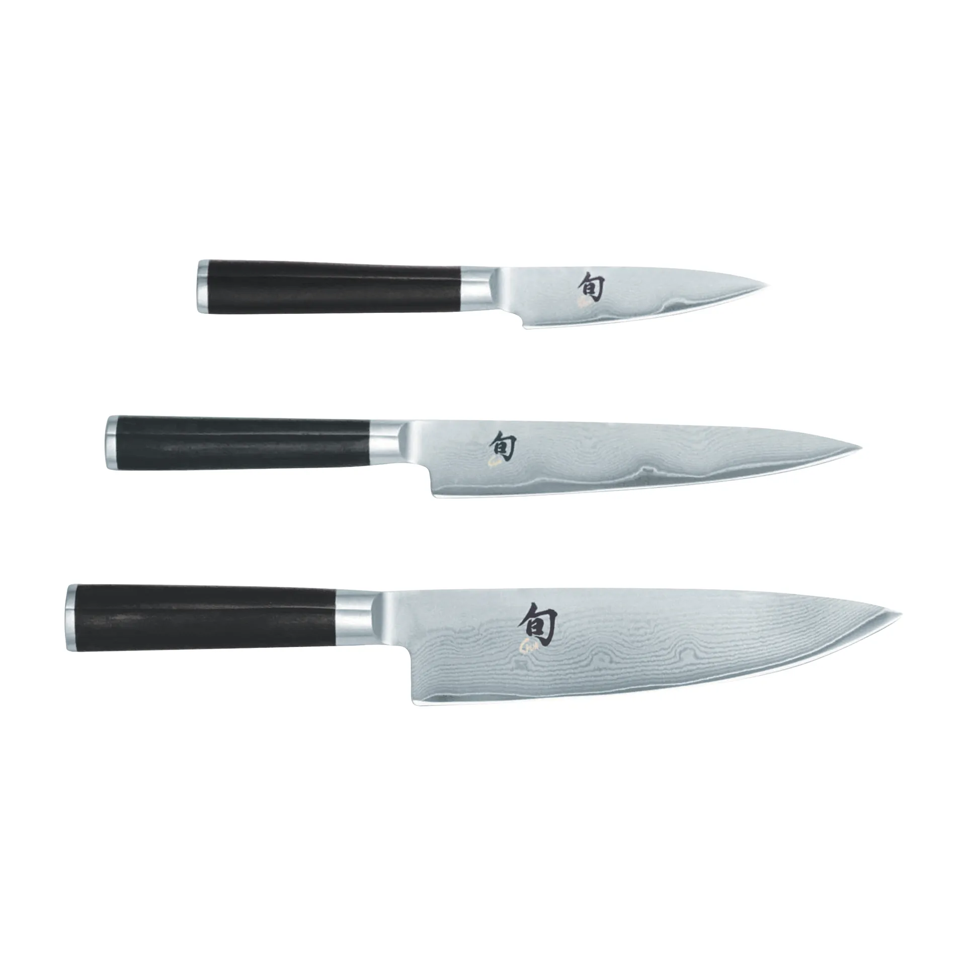 Set coltelli Kai Shun Classic 3 pezzi, Cromo-nero KAI