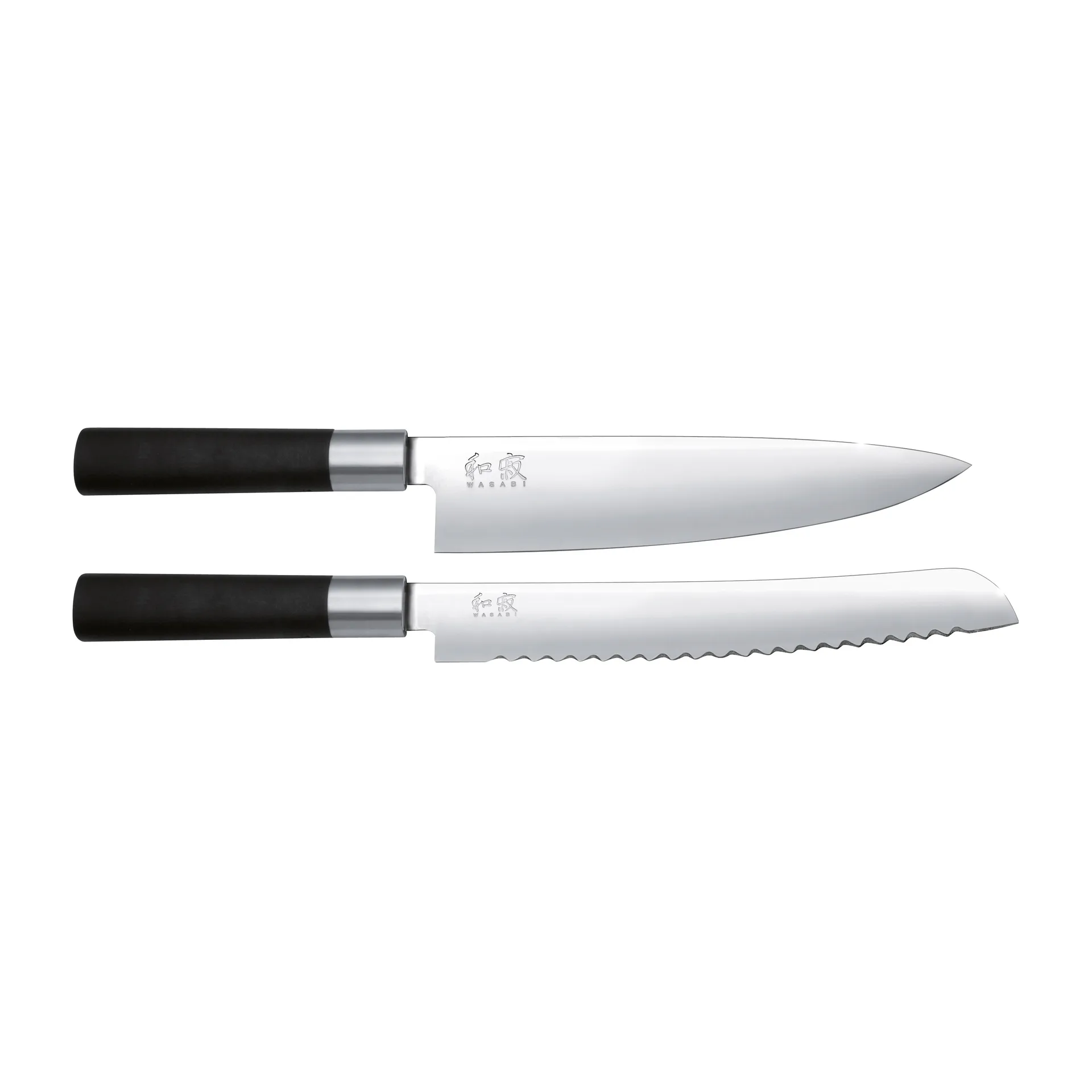 Set di coltelli da pane e da cucina Kai Wasabi Black, 2 pezzi KAI