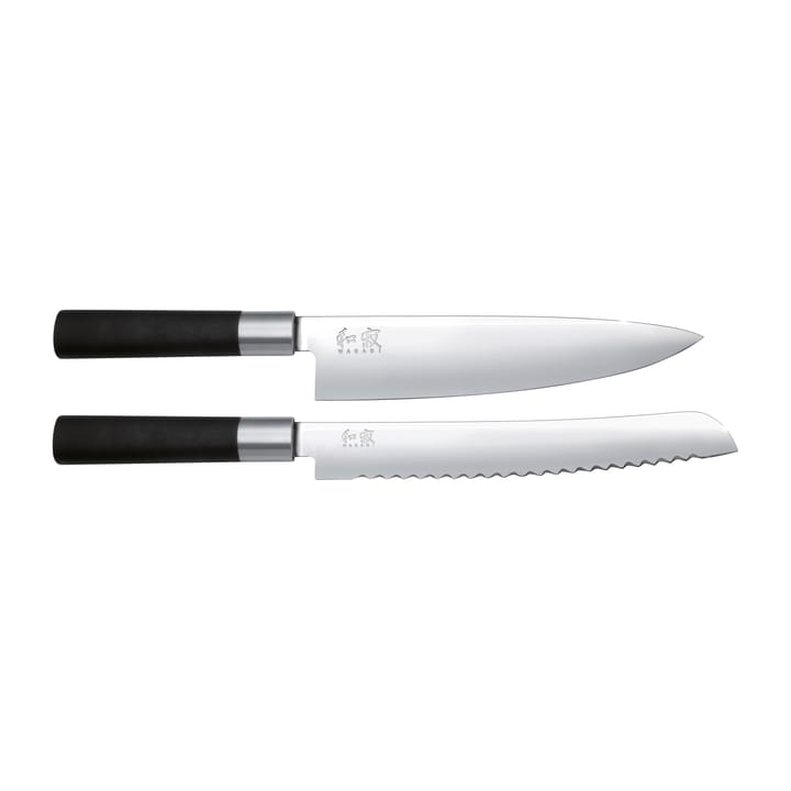 Set di coltelli da pane e da cucina Kai Wasabi Black - 2 pezzi - KAI