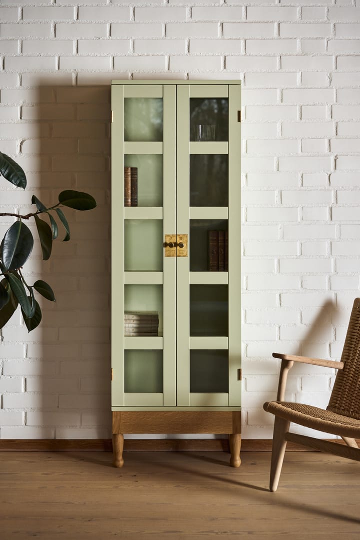 Libreria National Geographic , Verde chiaro-piedistallo quercia-ottone Källemo