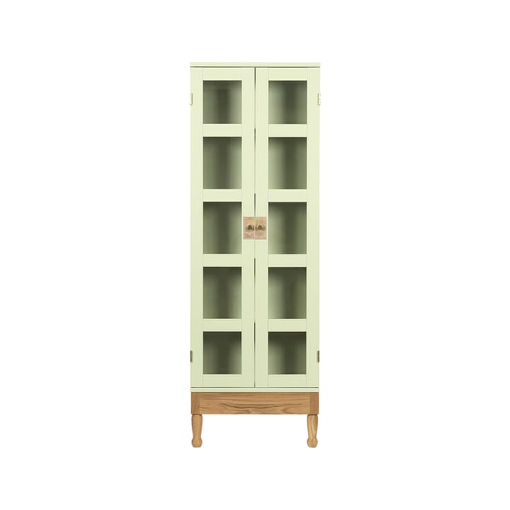 Libreria National Geographic  - Verde chiaro-piedistallo quercia-ottone - Källemo