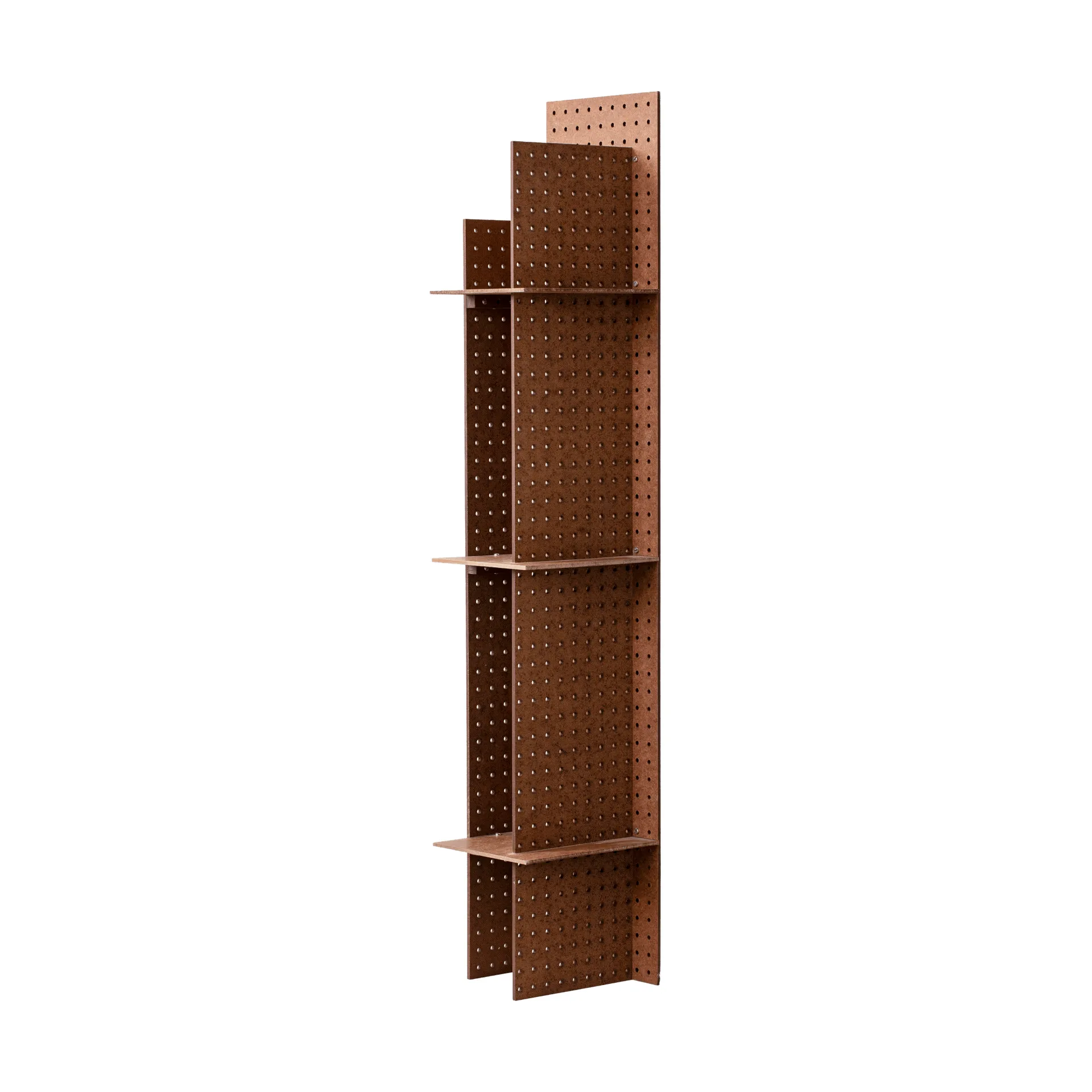 Mensola da parete FF02 The Perforated Furniture, Masonite-noce, 28x24x128 cm Källemo Mensola da parete FF02 The Perforated Furniture, Masonite-noce, 28x24x128 cm Källemo