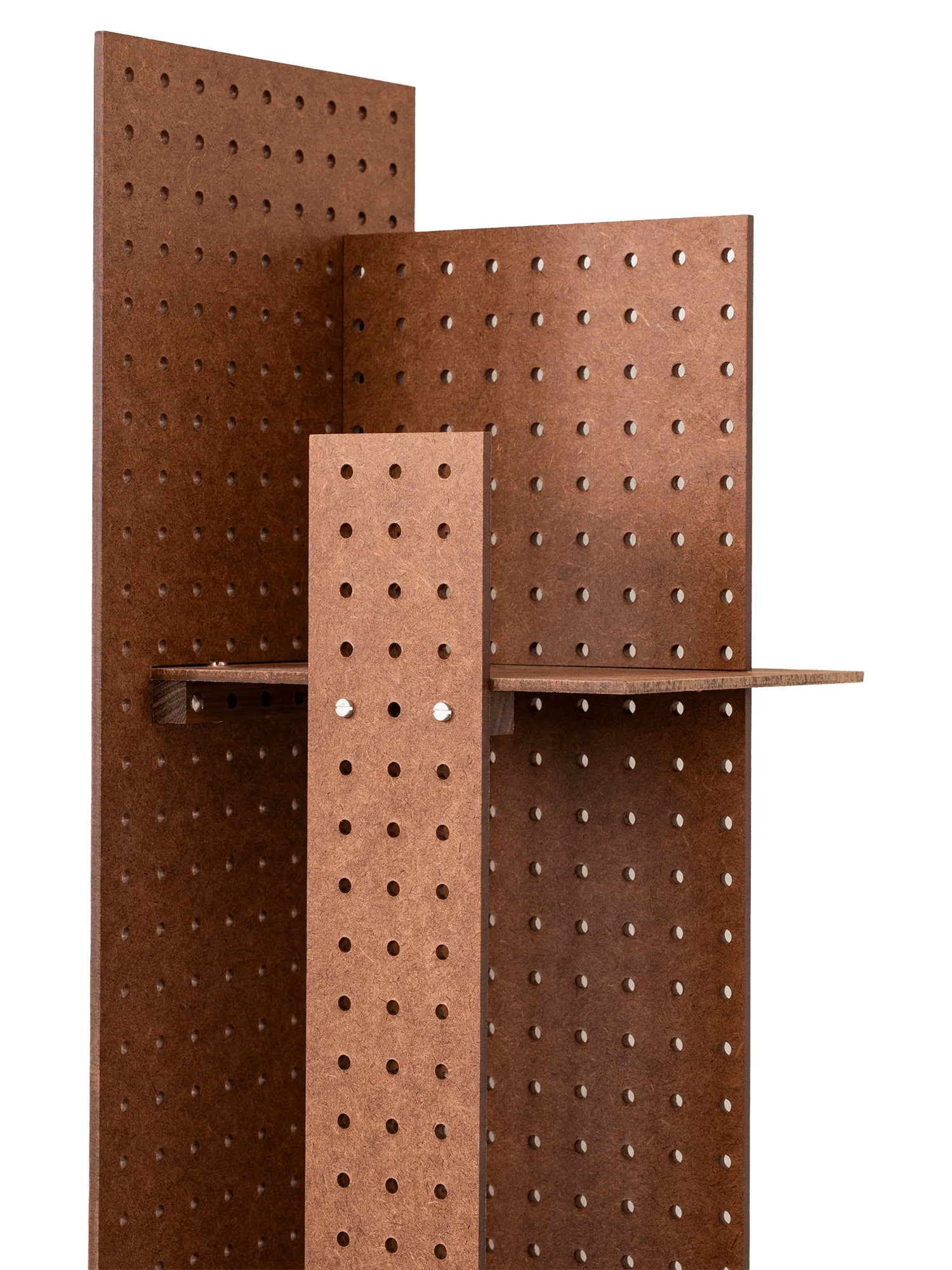 Mensola da parete FF02 The Perforated Furniture, Masonite-noce, 28x24x128 cm Källemo Mensola da parete FF02 The Perforated Furniture, Masonite-noce, 28x24x128 cm Källemo