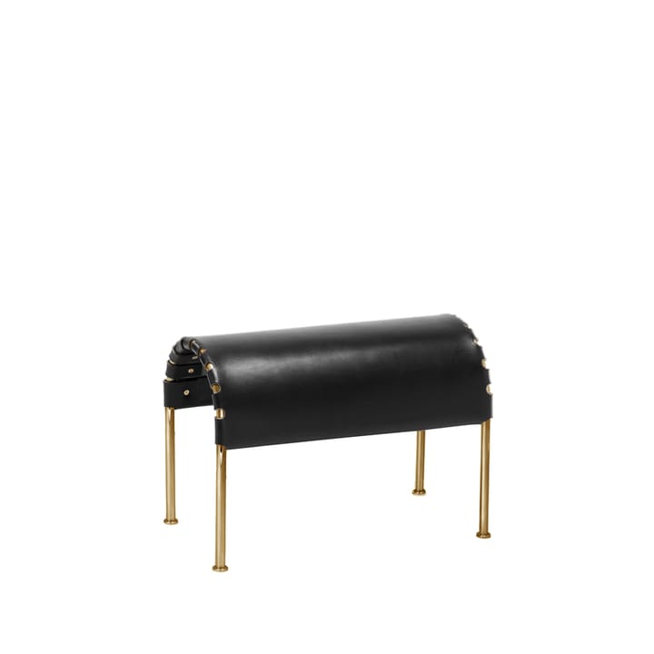Poggiapiedi Bruno - Nero-telaio in ottone - Källemo