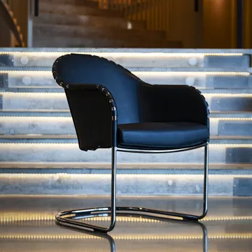 Poltrona Ingo V.I.P  - Nero 9110-cromo - Källemo