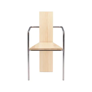 Sedia con braccioli Concrete - Stativo in acero non trattato con struttura in acciaio - Källemo