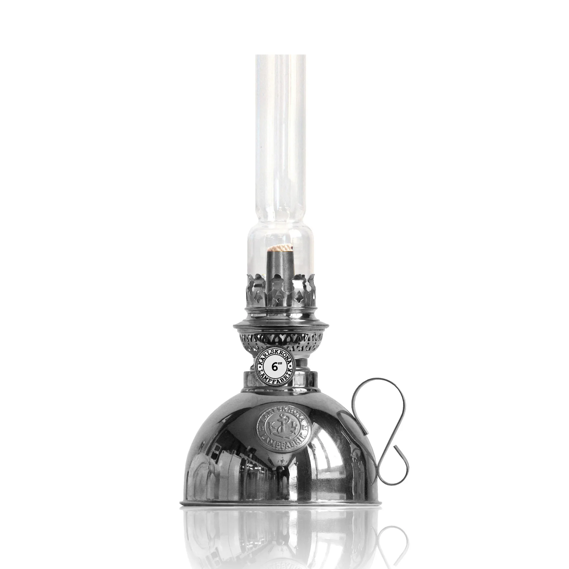Lampada a paraffina Nattlampan, nichel Karlskrona Lampfabrik