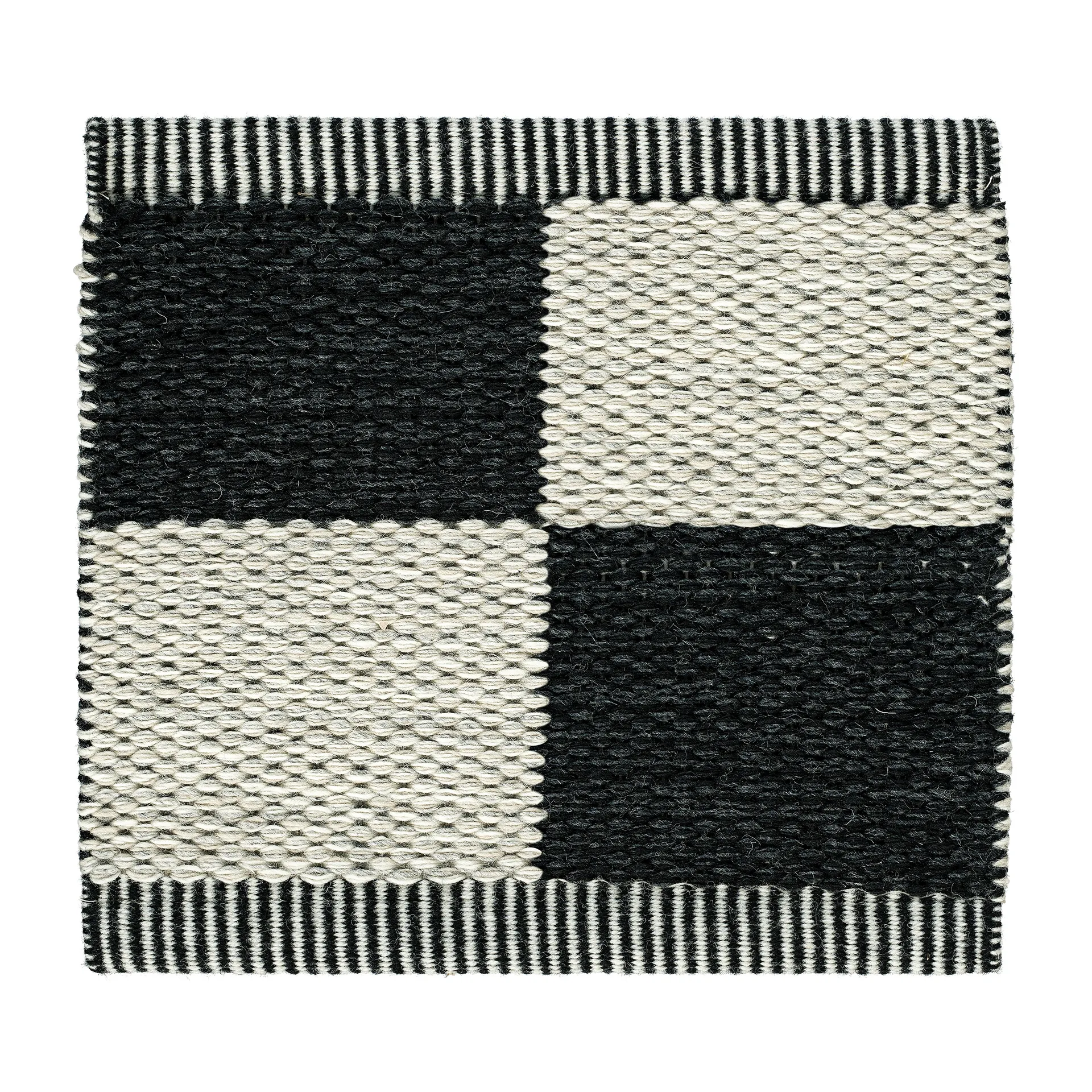 Tappeto Checkerboard Icon 85x200 cm, Midnight Black 554 Kasthall