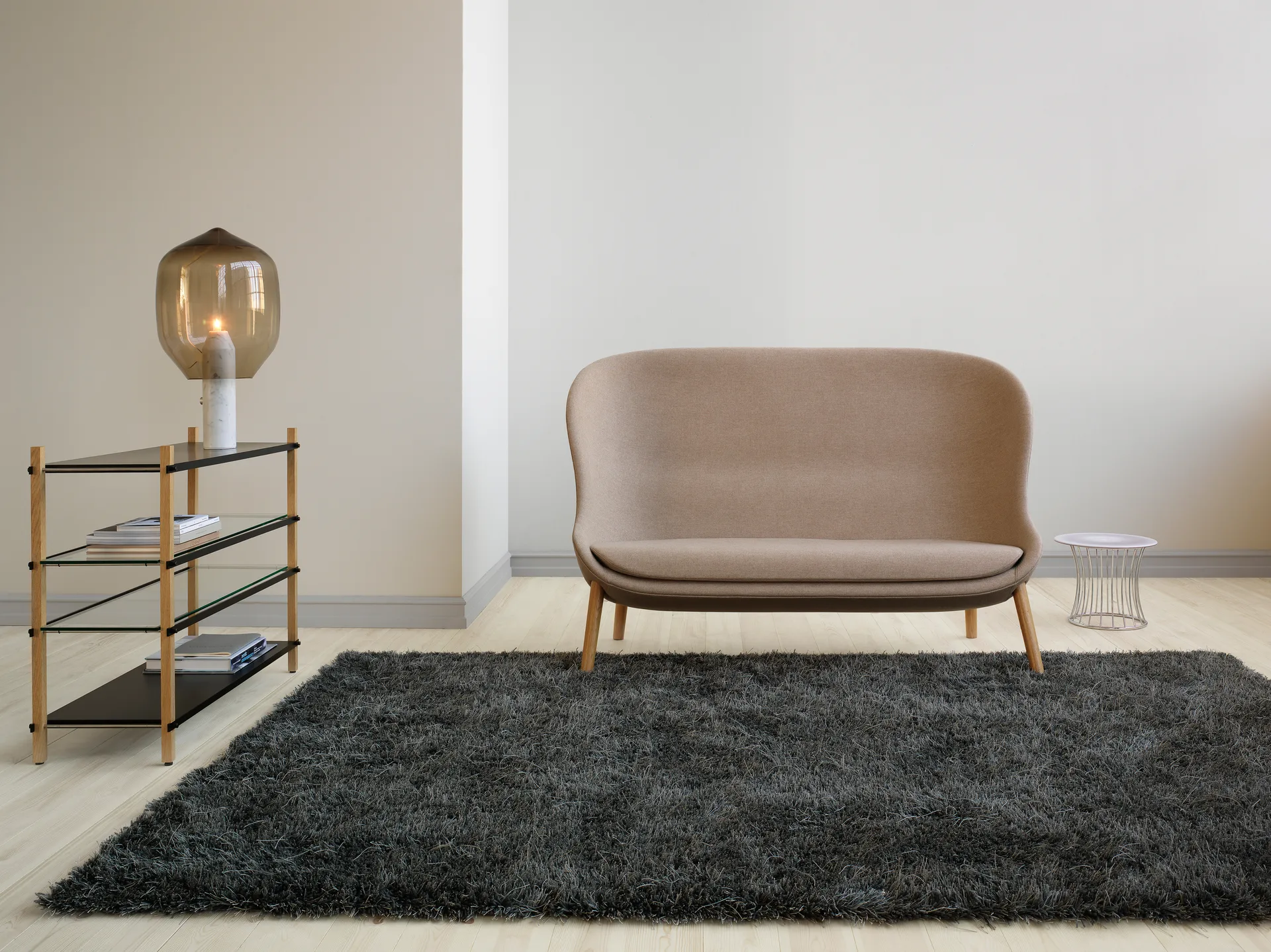 Tappeto Moss 170x240 cm, Grigio nickel 502 Kasthall