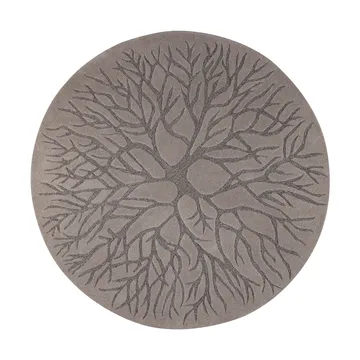 Tappeto Bird Nest intessuto a mano Ø220 cm - MD brown - Kateha