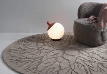 Tappeto Bird Nest intessuto a mano Ø220 cm - MD brown - Kateha
