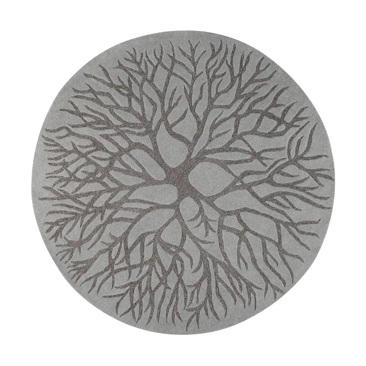 Tappeto Bird Nest intessuto a mano Ø220 cm - MD grey - Kateha