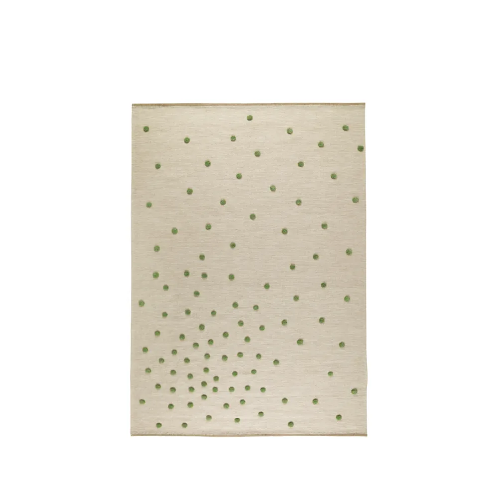 Tappeto Bula, bianco/verde, 170x240 cm Kateha