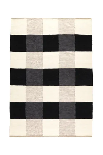 Tappeto cucito a mano Night and Day 170x240 cm - Bianco & nero - Kateha