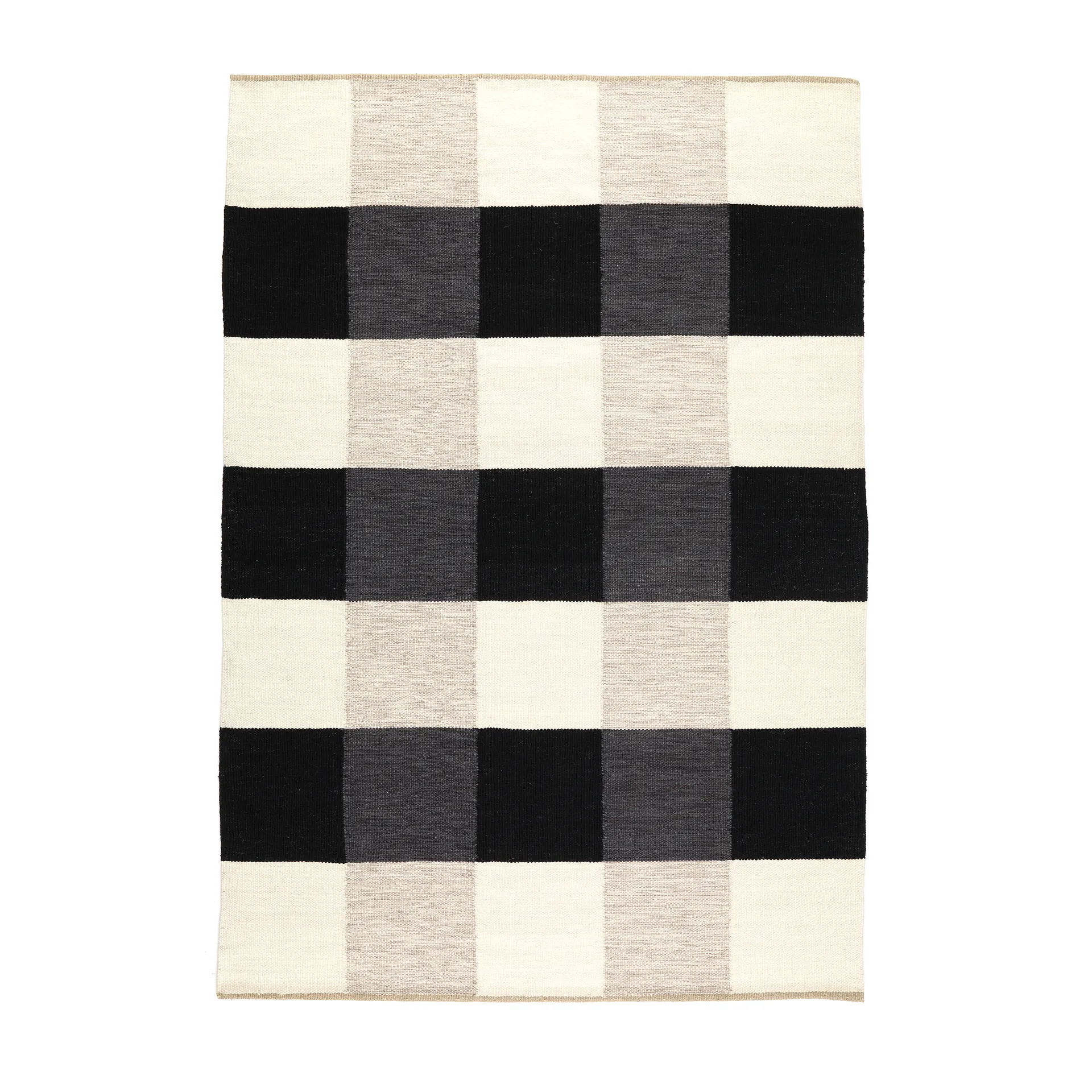 Tappeto cucito a mano Night and Day 170x240 cm, White/black, 200x300 cm Kateha