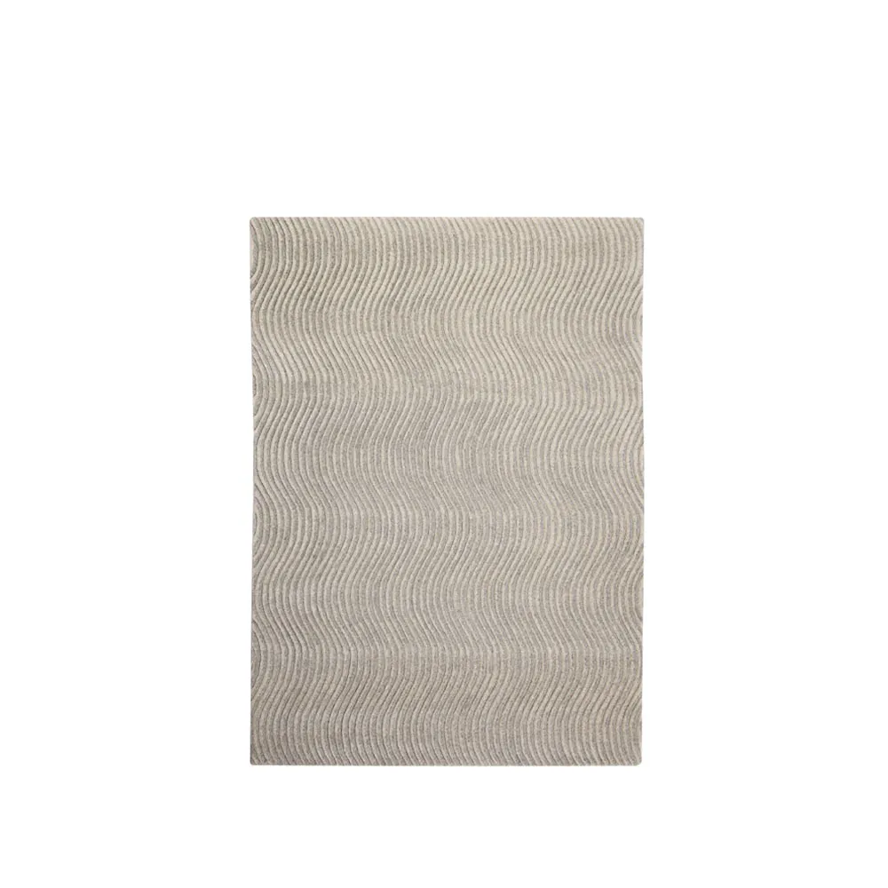 Tappeto Dunes Wave, Light grey, 170x240 cm Kateha