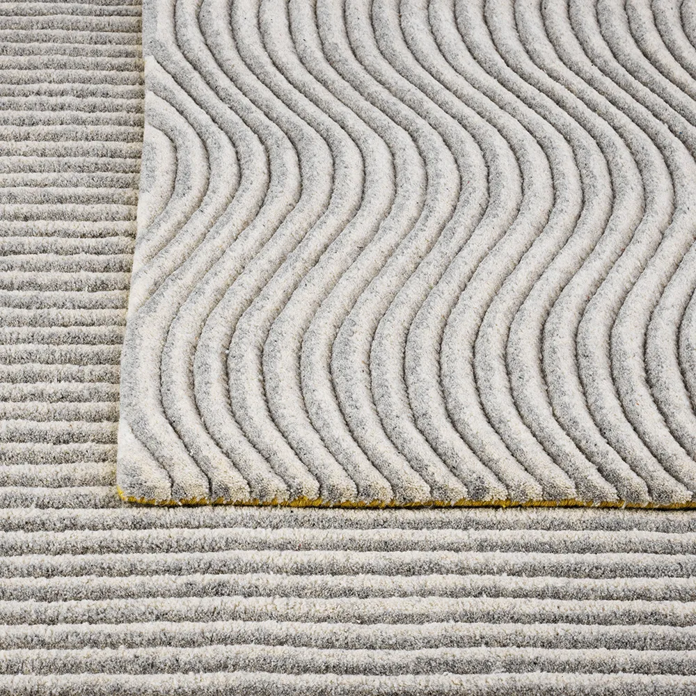 Tappeto Dunes Wave, Light grey, 200x300 cm Kateha
