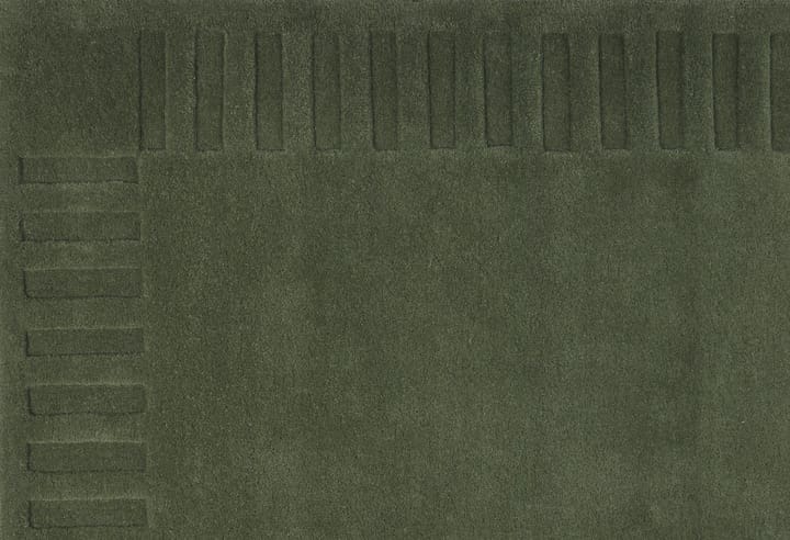 Tappeto in lana originale Lea - Verde-18, 170x240 cm - Kateha