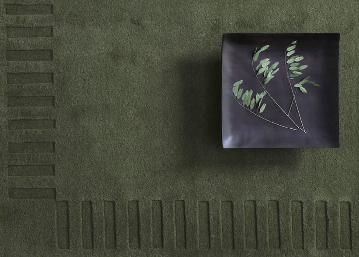Tappeto in lana originale Lea, Verde-18, 170x240 cm Kateha