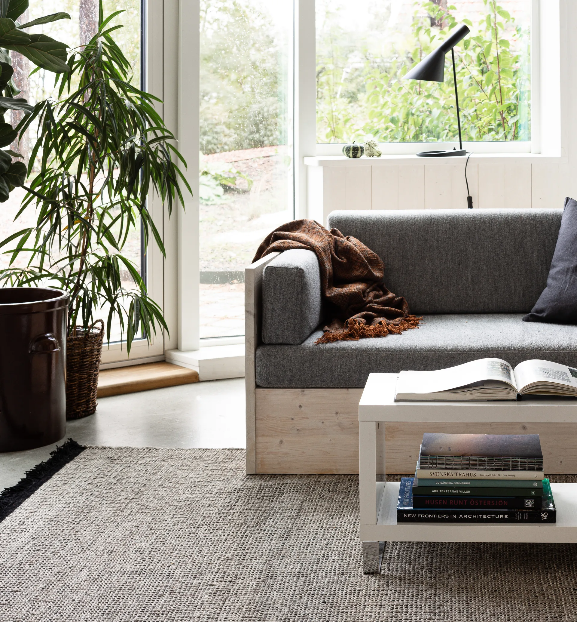 Tappeto Nera Lana, Marrone chiaro, 250x350 cm Kateha