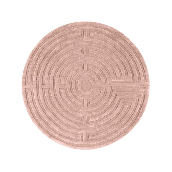 Tappeto rotondo Minilabyrint - rose-40, 130 cm - Kateha