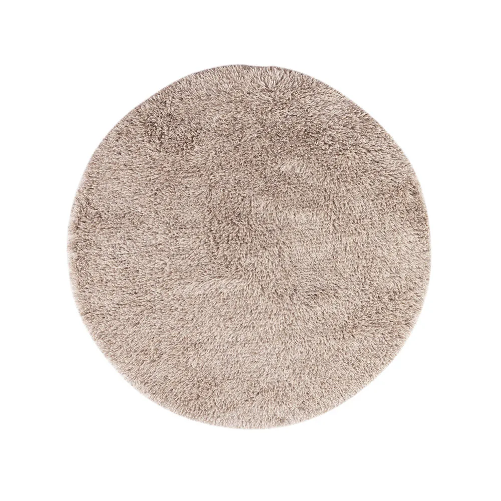 Tappeto rotondo Shaggy, White/grey, Ø220 cm Kateha