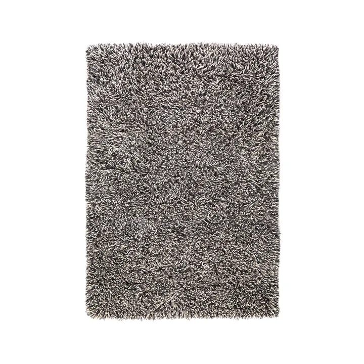 Tappeto Shaggy - White/charcoal, 170x240 cm - Kateha