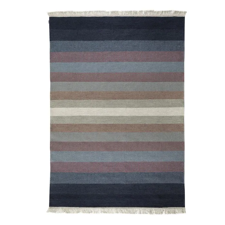 Tappeto Tofta Wave 80x250 cm - Blue - Kateha