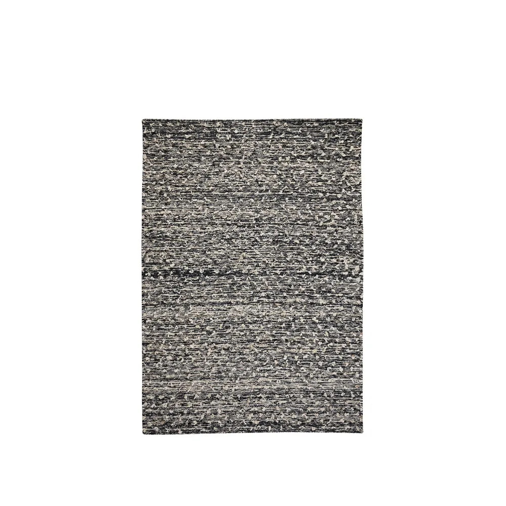 Tappeto Woolly, Black/white, 170x240 cm Kateha